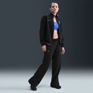 Engeland Nike geweven voetbalcargobroek voor dames - Zwart