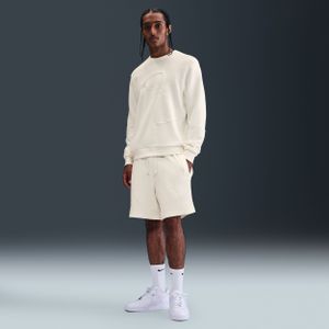 Giannis Standard Issue basketbalshorts van fleece voor heren (20 cm) - Wit