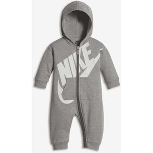 Nike coverall met rits voor baby's (0-12 maanden) - Grijs