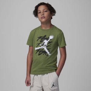 Jordan Jumpman Flight Sprayed T-shirt voor kids - Bruin
