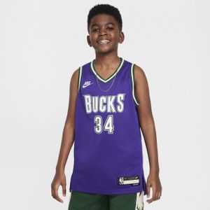 Giannis Antetokounmpo Milwaukee Bucks Nike Swingman NBA-jersey met Dri-FIT voor kids - Paars