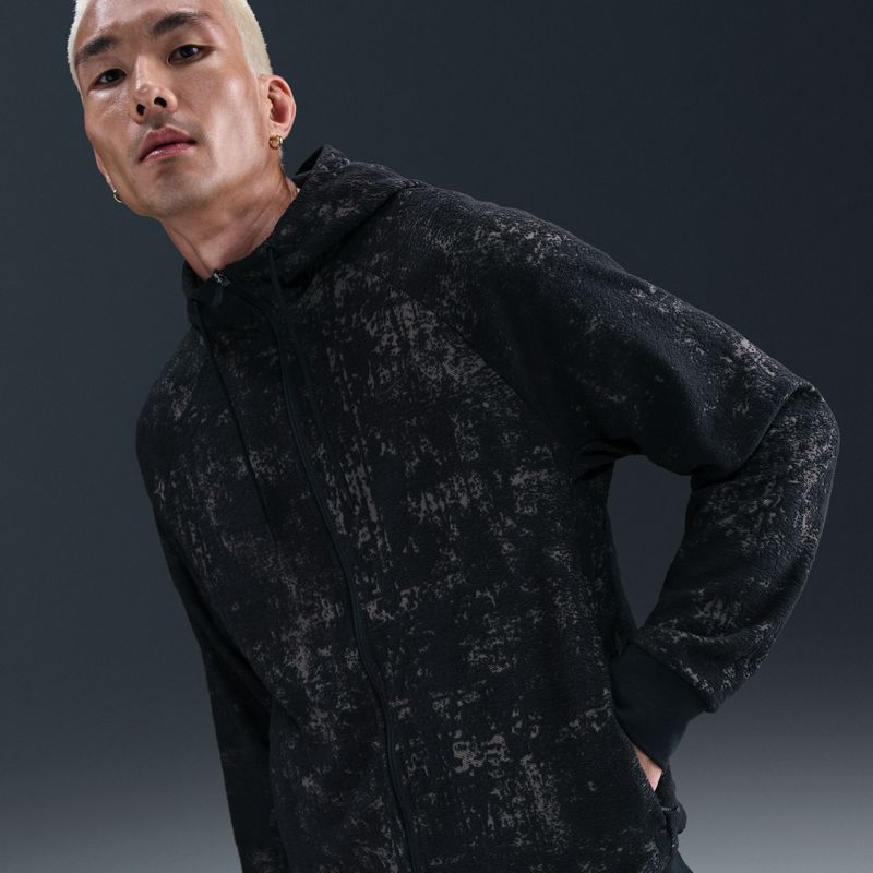 Nike Primary Therma-FIT hoodie met rits voor heren - Zwart