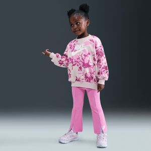 Nike Floral Camo set met top met ronde hals en legging voor peuters - Roze