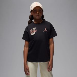 Jordan Collegiate T-shirt met slijtage-effect voor kids - Zwart