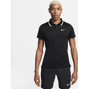 NikeCourt Advantage Dri-FIT tennispolo voor heren - Zwart