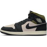 Jordan - AJ1 Mid - Sneakers - Beige - Leer, Synthetisch