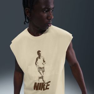 Nike mouwloos hardloopshirt voor heren - Wit