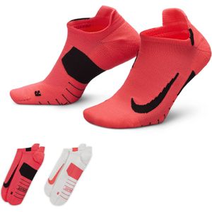 Nike Multiplier No-Show hardloopsokken (2 paar) - Meerkleurig