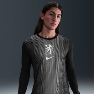 Nederland 2025/26 Stadium Goalkeeper Nike Dri-FIT replicavoetbalshirt met lange mouwen voor heren - Zwart