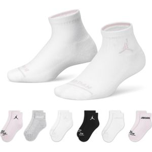 Jordan Ankle Socks sokken voor kleuters (6 paar) - Roze