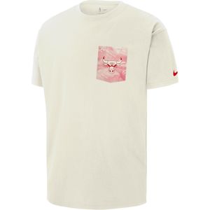 Chicago Bulls Courtside Max90 Nike NBA T-shirt voor heren - Wit