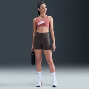 Nike - Universa - Bikershorts - Zwart - Hoge Taille zonder Naden aan de Voorkant