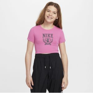 Nike Sportswear T-shirt met graphic voor meisjes - Rood