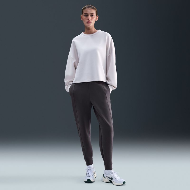 Nike 24.7 ImpossiblySoft Dri-FIT joggingbroek met halfhoge taille voor dames - Grijs