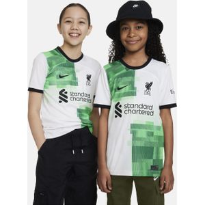Liverpool FC 2023/24 Stadium Uit Nike Dri-FIT voetbalshirt voor kids - Wit