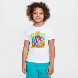 Nike Boxy Palm Tree T-shirt voor kleuters - Wit