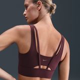 Nike - Zenvy - Lange Sport-bh - Rood - Medium Ondersteuning