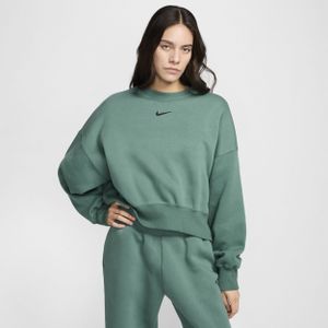 Nike Sportswear Phoenix Fleece extra oversized sweatshirt met ronde hals voor dames - Groen