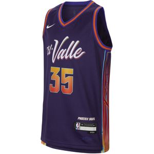 Kevin Durant Phoenix Suns 2023/24 City Edition Nike Swingman NBA-jersey met Dri-FIT voor kids - Paars