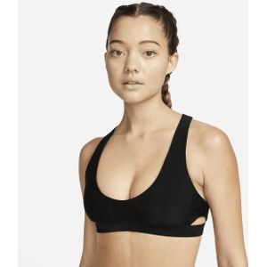 Nike bikinitop met uitsneden - Zwart