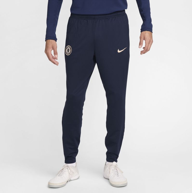 Chelsea FC Strike Nike Dri-FIT knit voetbalbroek voor heren - Blauw
