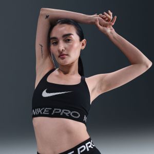 Nike Pro - Sport-bh - Zwart - Lichte Ondersteuning
