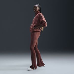 Nike Chill Knit strakke legging met wijd uitlopende pijpen en mini-rib voor dames - Bruin