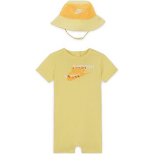 Nike Sportswear PE set met rompertje en vissershoedje voor baby’s (12-24 maanden) - Geel