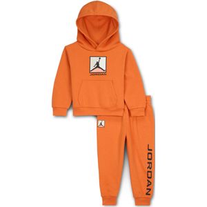 Jordan Essentials Baseline tweedelige hoodieset van fleece voor baby's (12-24 maanden) - Oranje