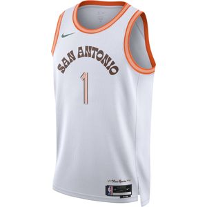 Victor Wembanyama San Antonio Spurs City Edition 2023/24 Nike Dri-FIT Swingman NBA-jersey voor heren - Wit