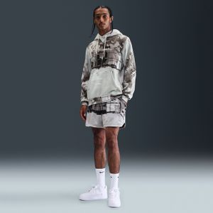 Nike Dri-FIT mesh basketbalshorts voor heren (13 cm) - Grijs