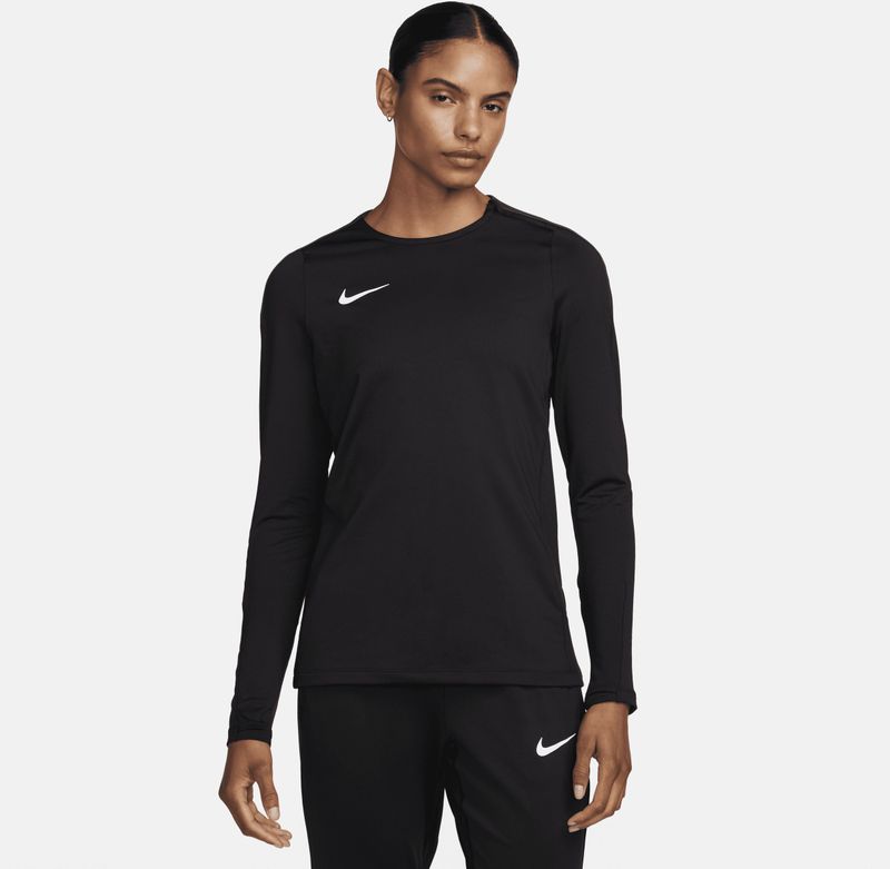 Nike Strike Dri-FIT voetbaltop met ronde hals voor dames - Zwart