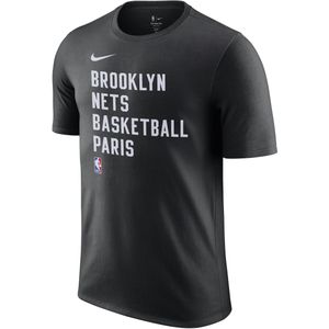 Brooklyn Nets Essential Nike NBA-herenshirt met Dri-FIT - Zwart