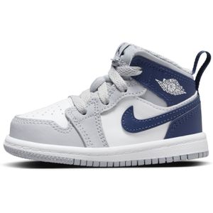 Jordan 1 Mid Schoenen voor baby's/peuters - Wit