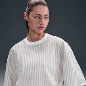 Nike Chill Poplin rechte damestop met strepen - Grijs