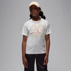 Jordan 23 T-shirt met bloemenprint voor kids - Wit