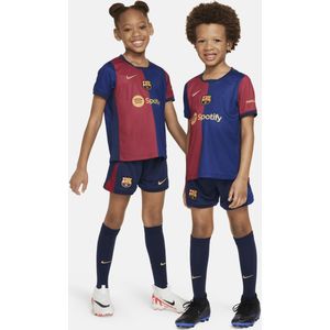 FC Barcelona 2024/25 Stadium Thuis Nike driedelig replica-voetbaltenue voor kleuters - Blauw