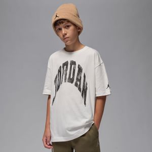 Jordan MVP T-shirt met tekstlogo voor kids - Wit