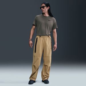 Nike Tech geweven oversized herenbroek - Bruin