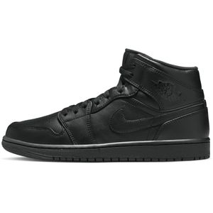 Air Jordan 1 Mid Schoenen - Zwart