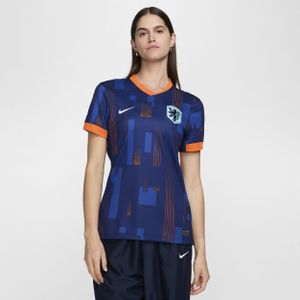 Nederland (herenelftal) 2024/25 Stadium Uit Nike Dri-FIT replica voetbalshirt voor dames - Blauw
