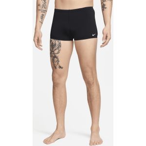 Nike Poly Solid Zwembroek met vierkante pijpen voor heren - Zwart