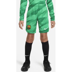 FC Barcelona 2023/24 Stadium Goalkeeper Nike Dri-FIT voetbalshorts voor kids - Groen