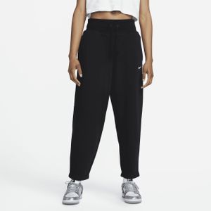 Nike Sportswear Phoenix Fleece 7/8-joggingbroek met hoge taille en rondingen voor dames - Zwart