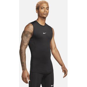 Nike Pro Dri-FIT strakke, mouwloze fitnesstop voor heren - Zwart
