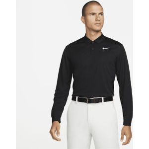 Nike Dri-FIT Victory Golfpolo met lange mouwen voor heren - Zwart