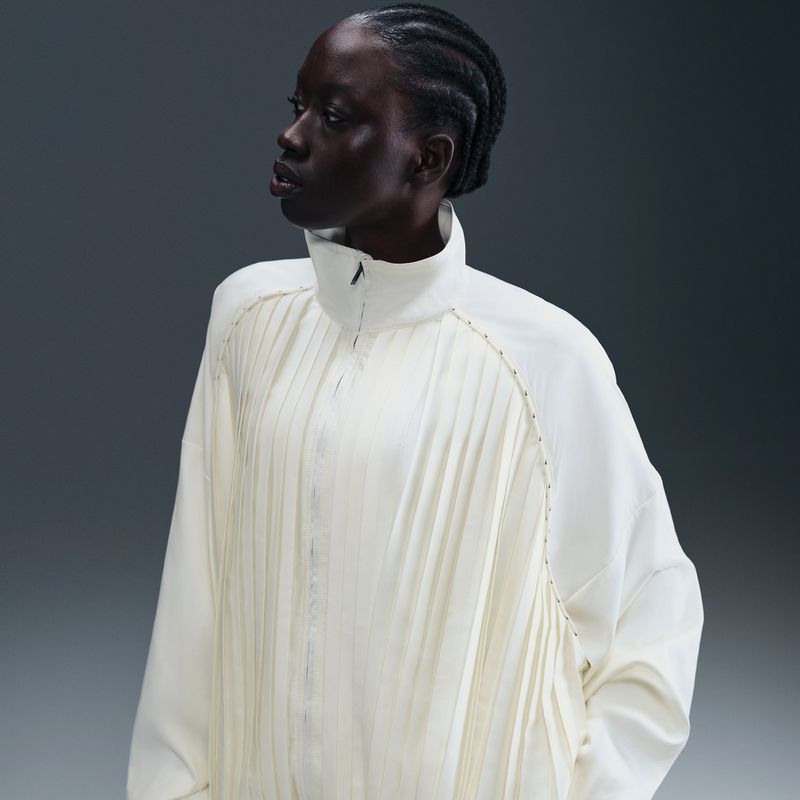 Nike Collection geplooid trainingsjack voor dames - Wit