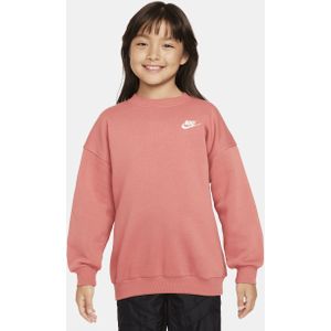Nike Sportswear Club Fleece oversized sweatshirt voor meisjes - Rood