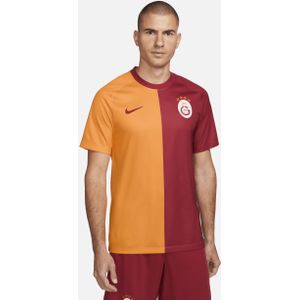 Galatasaray 2023/24 Thuis Nike voetbaltop met Dri-FIT en korte mouwen voor heren - Oranje