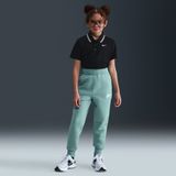 Nike - Club Fleece - Aansluitende Meisjesbroek - Groen - Hoge Taille